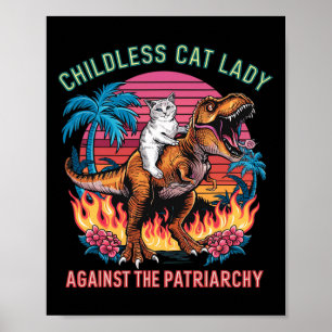 Poster Mulher Gato Sem Filhos Contra O Gato Patriarcado R