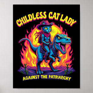 Poster Mulher Gato Sem Filhos Contra O Gato Patriarcado R
