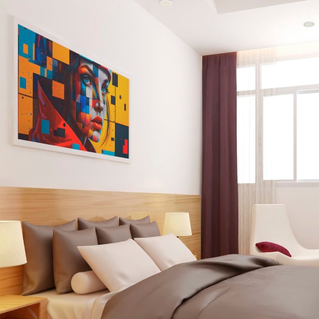 Poster Mulher Gerada Ai como Arte Moderna (Criador carregado)