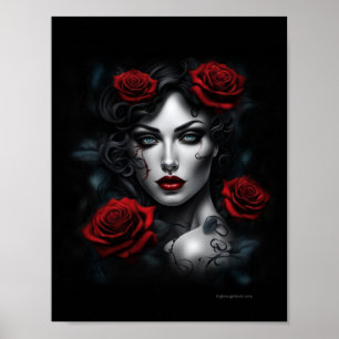 Poster Mulher Gótica