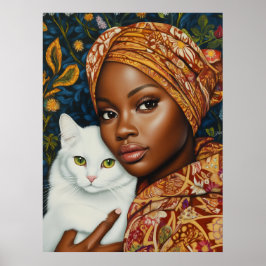 Poster Mulher Graciosa com Cat