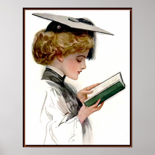 Poster Mulher Graduada Vintage (Frente)