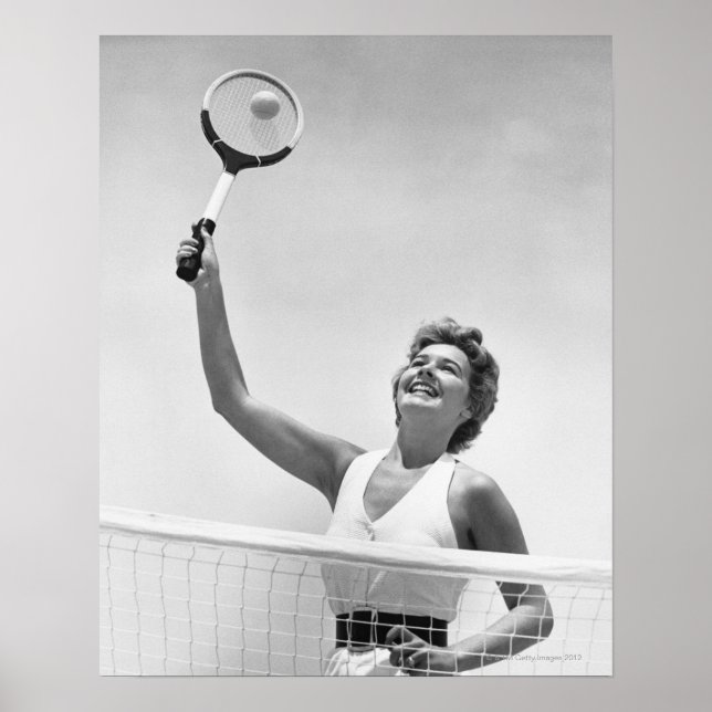Pôster Mulher jogando Tênis 2 (Frente)