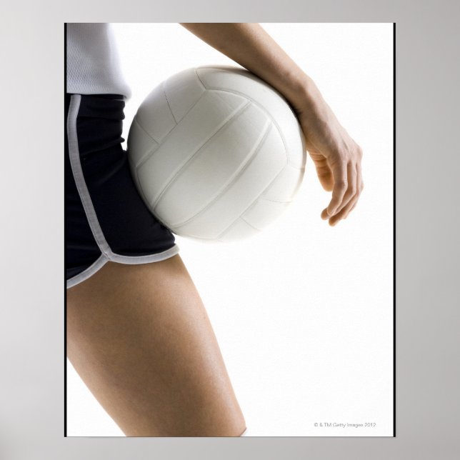 Pôster mulher jogando voleibol (Frente)