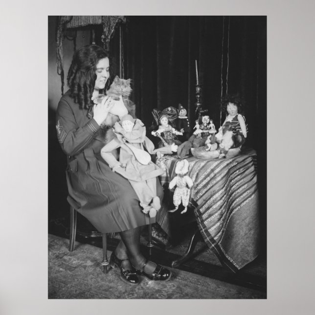 Poster Mulher jovem, Cat & Dolls, 1920 (Frente)