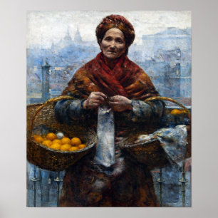 Poster Mulher judaica de Aleksander Gierymski que vende