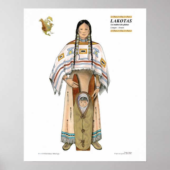 Poster Mulher Lakota (Frente)