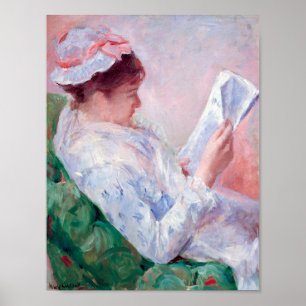 Poster Mulher Lendo, Mary Cassatt