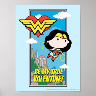 Poster Mulher Maravilha Chibi - Diga-Me O Namorados Da Ve