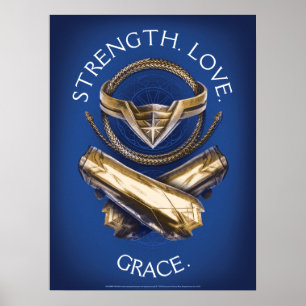 Poster Mulher Maravilha Tiara, Laço e Braceletes