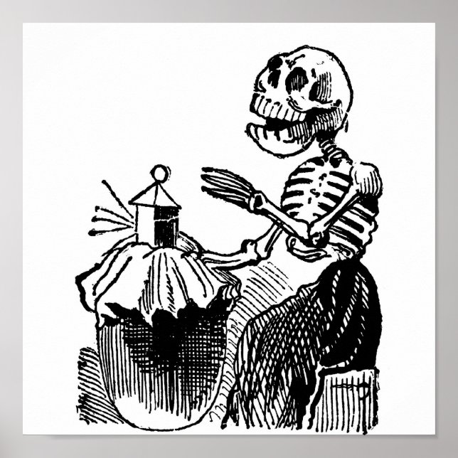 Pôster "Mulher mercantil" no início do MÉXICO de 1900. (Frente)