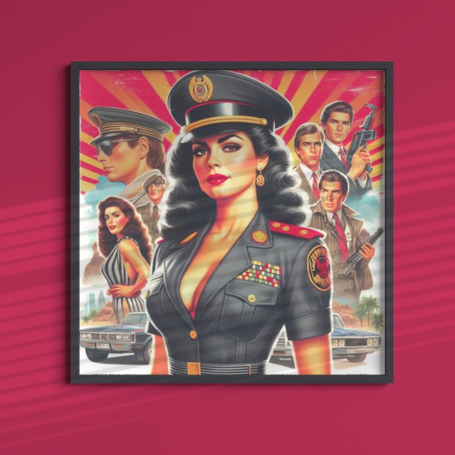 Poster Mulher Militar Retro (Criador carregado)