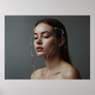 Poster Mulher moda, belas artes