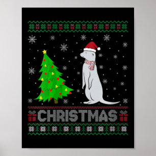 Poster Mulher Mongoose Xmas Tree Lighting Feia Natal