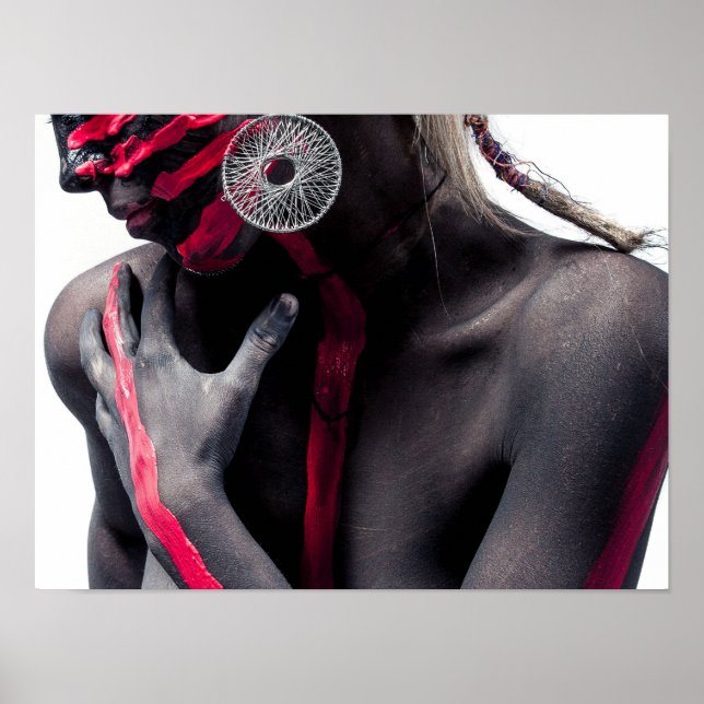 Poster mulher, mulher, retrato, modelo, arte (Frente)