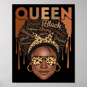 Poster Mulher Negra Educou Forte Melanina Rainha Africana