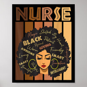 Poster Mulher Negra Magia Afro Melanina Rainha História N
