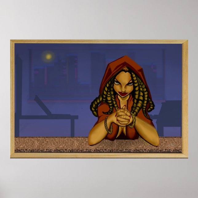 Poster Mulher no Bar (Frente)