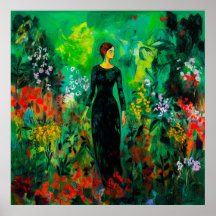 Mulher no Belo Prado Verde