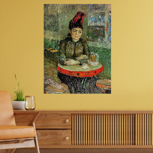 Poster Mulher no Café Tambourin,