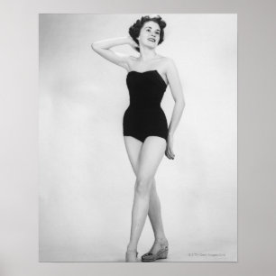 Pôster Mulher no espartilho preto