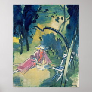 Pôster Mulher no Jardim