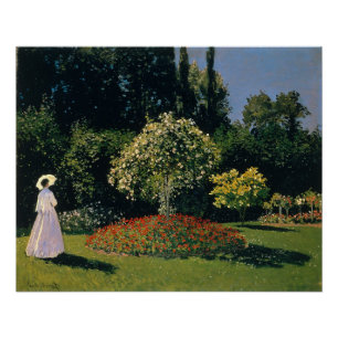 Pôster Mulher no Jardim - Claude Monet