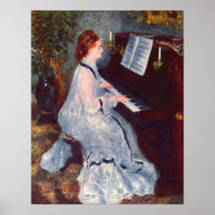 Poster Mulher no Piano
