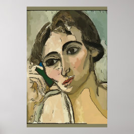 Poster Mulher no Telefone Celular