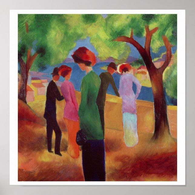 Pôster Mulher numa Jaqueta Verde, 1913 (Frente)