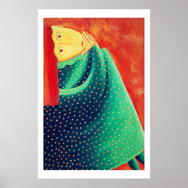 Poster Mulher Pensando (Frente)