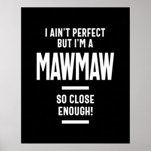 Poster Mulher Perfeita Mawmaw Avô Gift