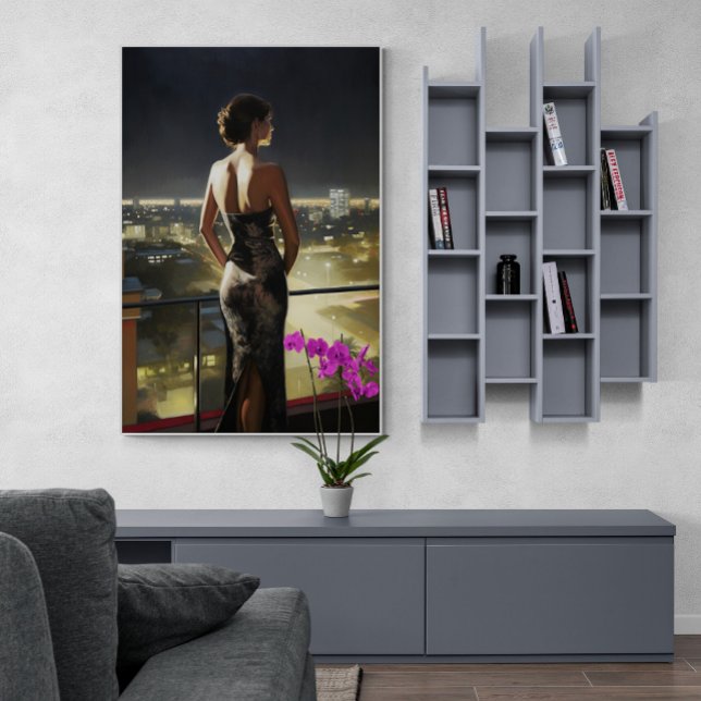 Poster Mulher porto-riquenha na pintura do Deck do Miami  (Criador carregado)