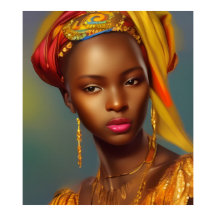 mulher princesa africana jóias 6 ouro