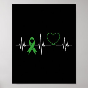 Poster Mulher Pulsação Cardíaca Saúde Mental Consciência
