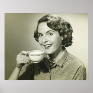 Pôster Mulher que guardara copos