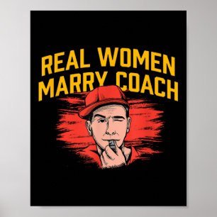 Poster Mulher Real Casado Treinadora Engraçada Treinando