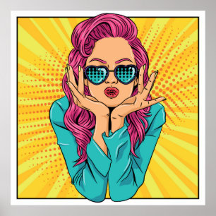 Poster Mulher retrora