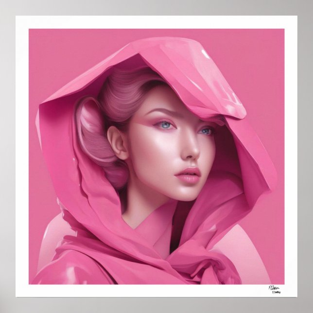 Poster Mulher Rosa (Frente)