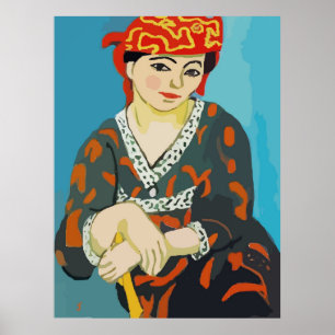 Pôster Mulher Sentada do Estilo Fauvist