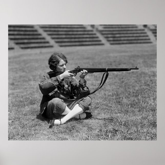 Pôster Mulher Sharpshooter, 1920 (Frente)