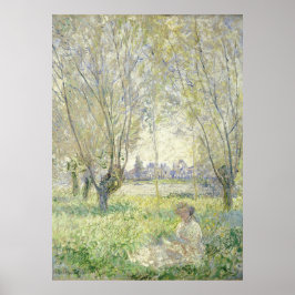 Poster Mulher sob Salgueiros, Monet 1880