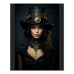 Pôster Mulher Steampunk