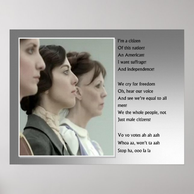 Poster Mulher Suffrage (Frente)