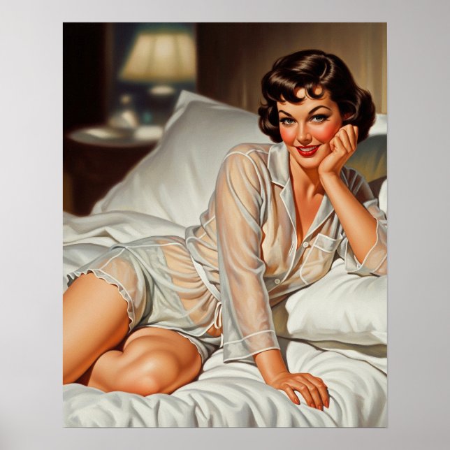 Poster Mulher Trazida '50 Pin-up (Frente)