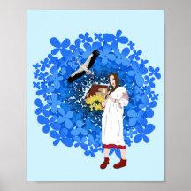 Mulher ucraniana, Stork e flores