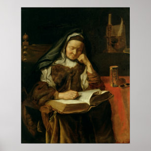 Poster Mulher Velha Dormindo