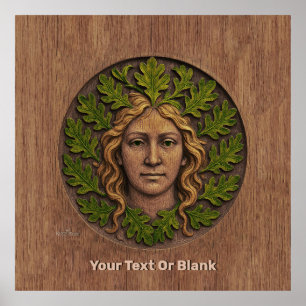 Poster Mulher Verde - Madeira