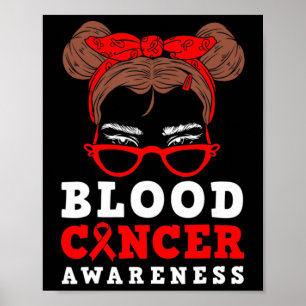 Poster Mulher Vermelha com Cabelo Mensageiro Sensibilizaç