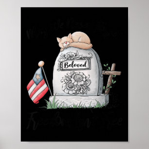 Poster Mulher Veterana: Gato do Dia Memorial para Mulhere